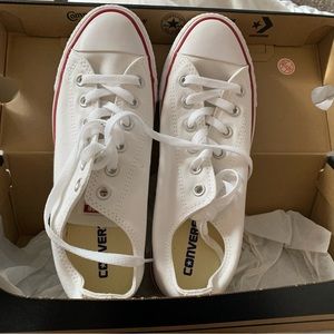 White brand new never worn Converse All Star sneakers